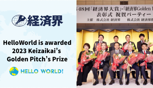 HelloWorld awarded Golden Pitch 2023 Prize