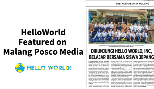 HelloWorld Featured on Malang Posco Media